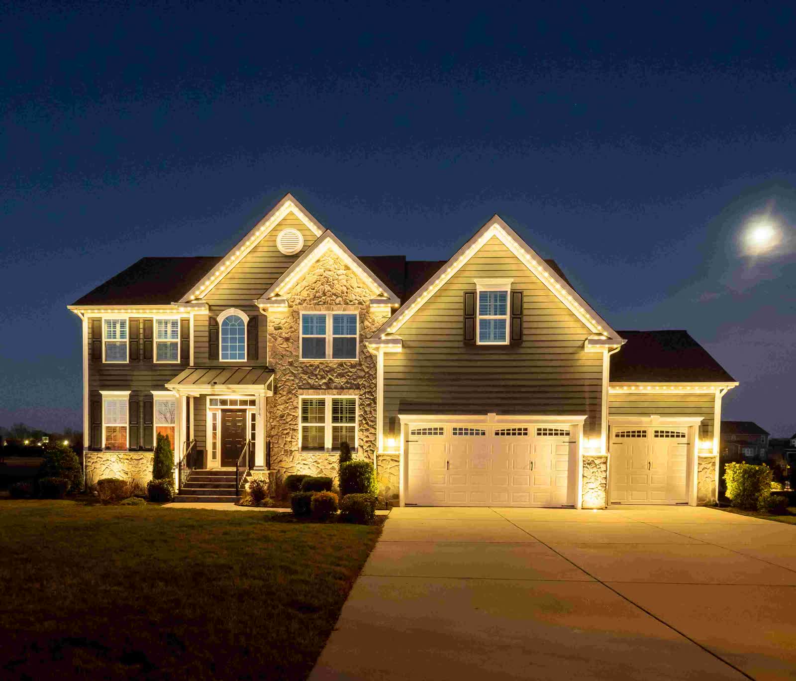Warm permanent home lighting